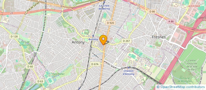 localisation de l'entreprise HLVP à ANTONY