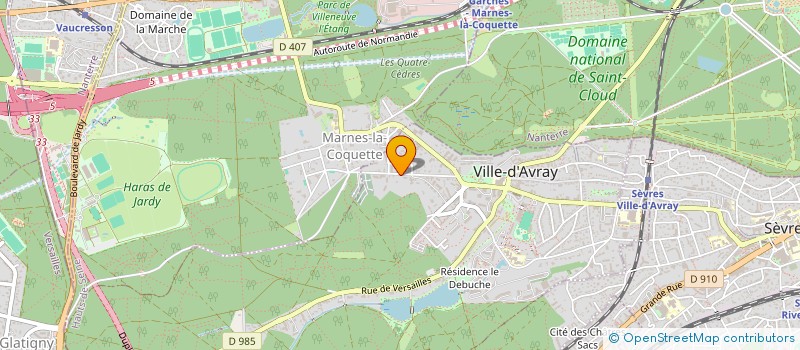localisation de l'entreprise HLVS à VILLE-D'AVRAY