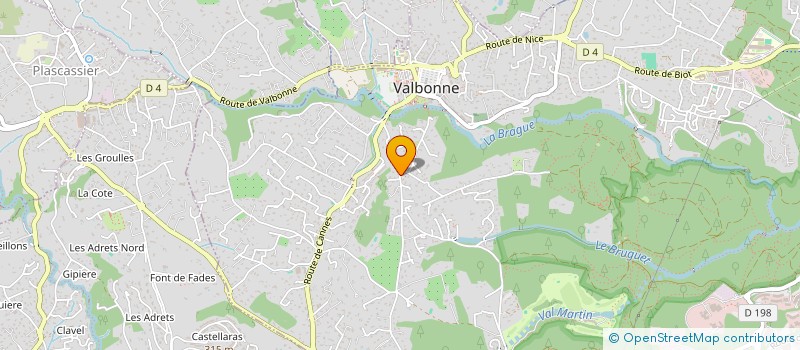 localisation de l'entreprise HM 26  VALBONNE