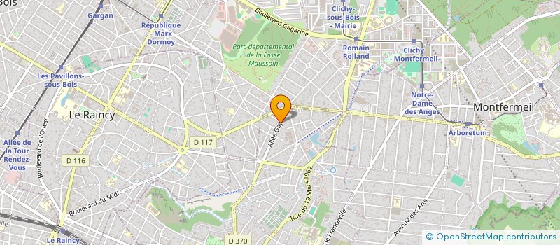 localisation de l'entreprise HM 26 à GAGNY