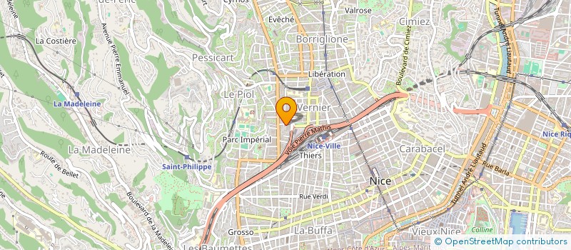 localisation de l'entreprise HM à NICE