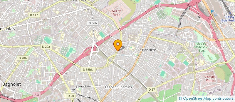 localisation de l'entreprise HM à MONTREUIL
