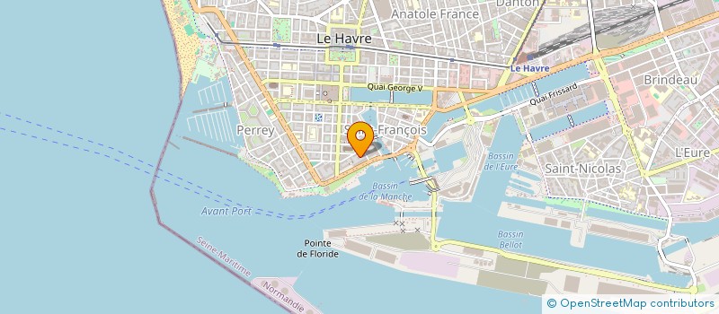 localisation de l'entreprise HM  LE HAVRE