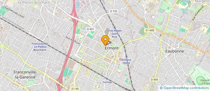 localisation de l'entreprise HM à ERMONT