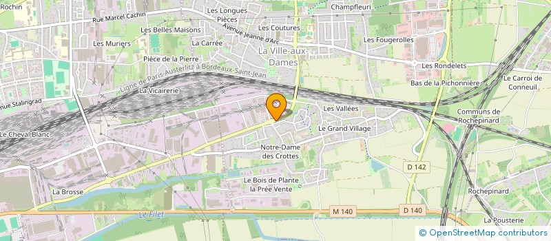 localisation de l'entreprise HM  LA VILLE-AUX-DAMES