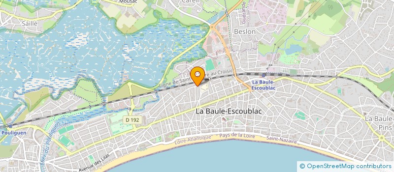 localisation de l'entreprise HM à LA BAULE-ESCOUBLAC