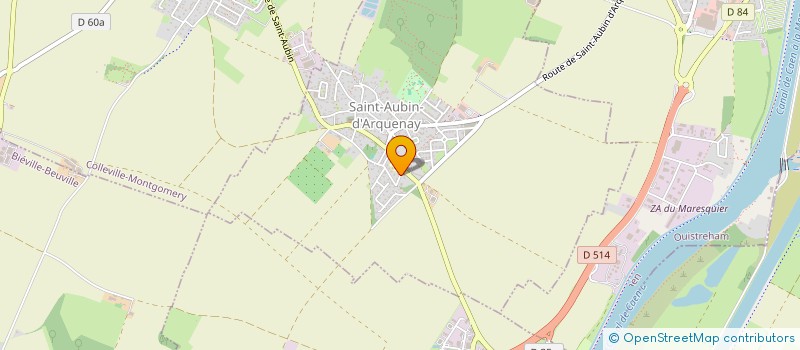 localisation de l'entreprise HM  SAINT-AUBIN-D'ARQUENAY