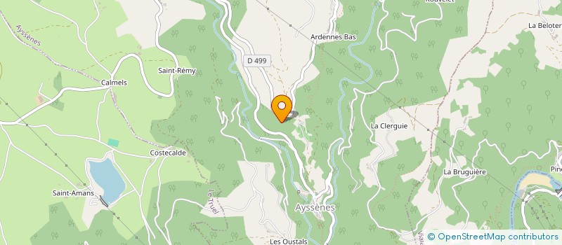 localisation de l'entreprise HM ALAUZE  ALRANCE