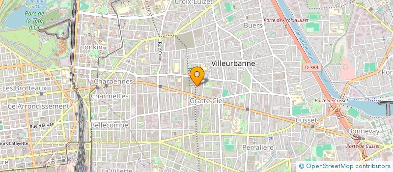 localisation de l'entreprise HM AUTO CONTROLE à VILLEURBANNE