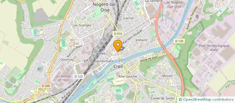 localisation de l'entreprise HM BAT  CREIL