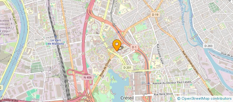 localisation de l'entreprise HM BATI à CRETEIL