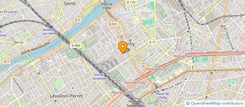localisation de l'entreprise HM BATIMENT  CLICHY