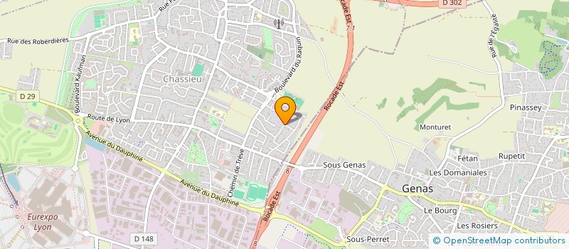 localisation de l'entreprise HM BEPHIE  CHASSIEU