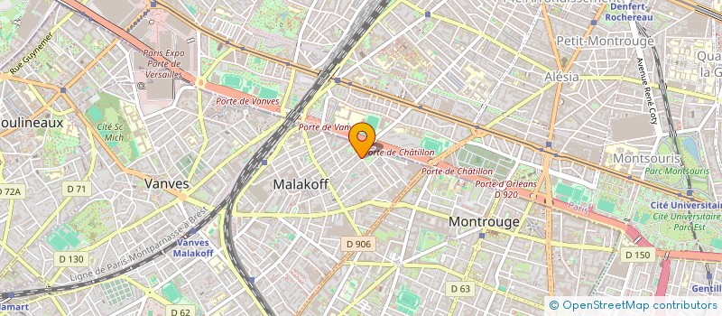 localisation de l'entreprise HM BURGER  MALAKOFF