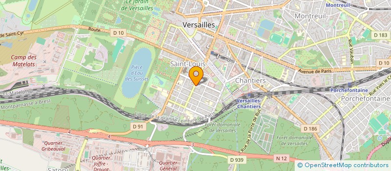 localisation de l'entreprise HM CAPITAL à VERSAILLES
