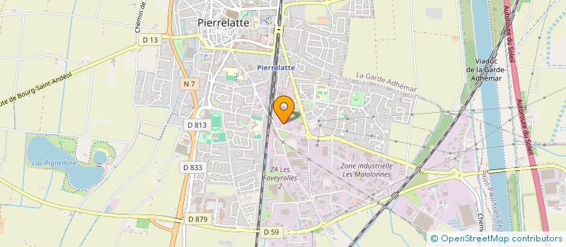 localisation de l'entreprise HM CARS  PIERRELATTE