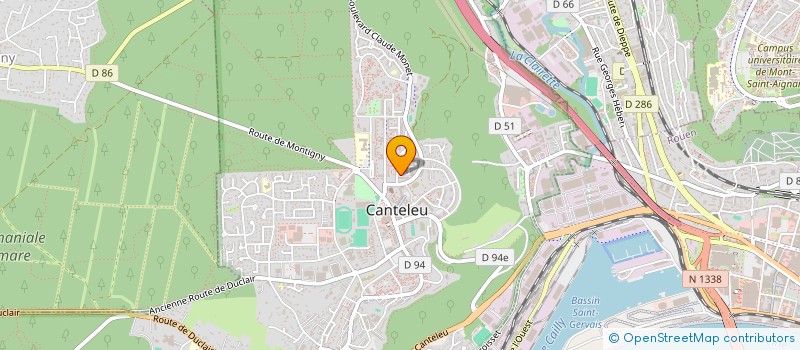 localisation de l'entreprise HM CAUX SERVICES  CANTELEU