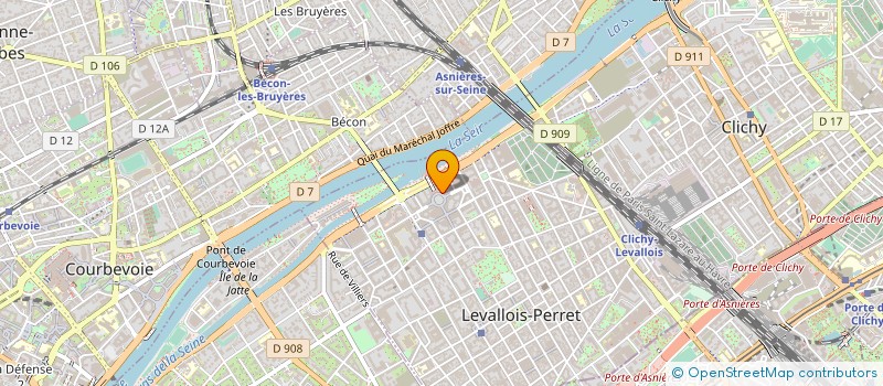 localisation de l'entreprise HM CHARONNE à LEVALLOIS-PERRET