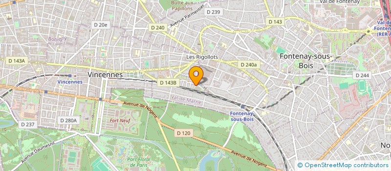 localisation de l'entreprise HM COMPAGNIE à VINCENNES