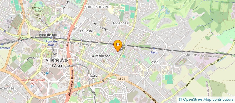 localisation de l'entreprise HM CONSEIL à VILLENEUVE-D'ASCQ
