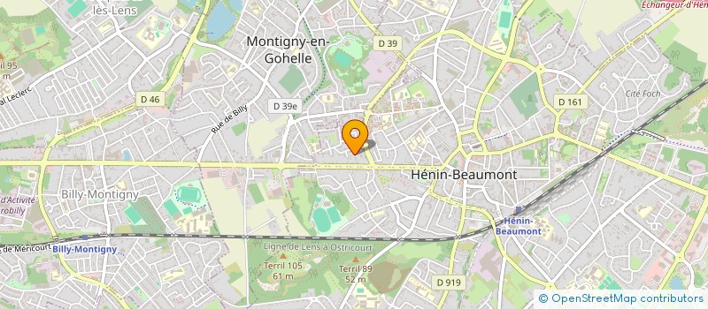 localisation de l'entreprise HM CONSTRUCTION  HENIN-BEAUMONT