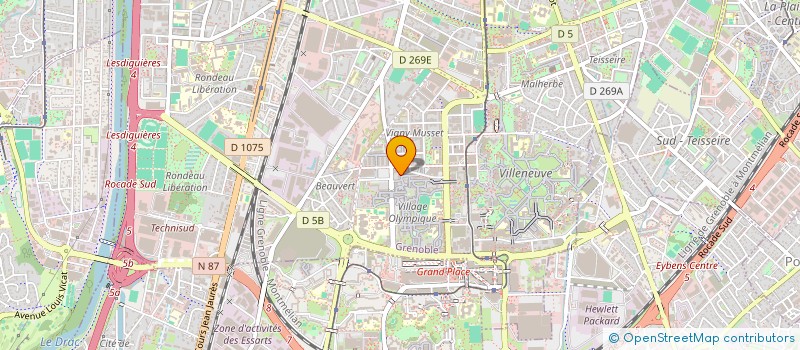 localisation de l'entreprise HM CONSTRUCTION  GRENOBLE