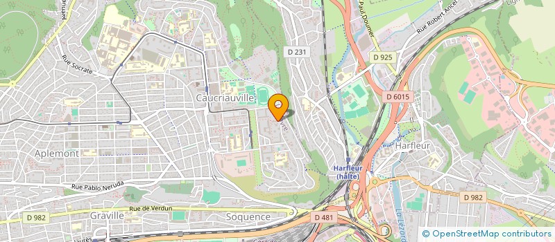 localisation de l'entreprise HM CONSTRUCTION à LE HAVRE