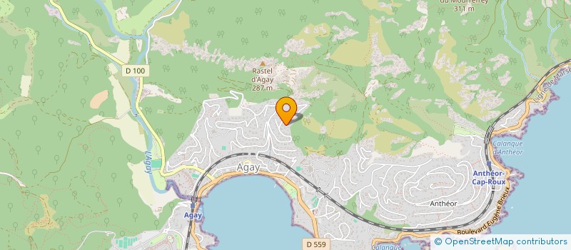 localisation de l'entreprise HM CONTRACTANT à SAINT RAPHAEL