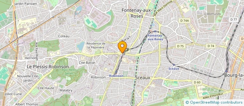 localisation de l'entreprise HM CORP  FONTENAY-AUX-ROSES