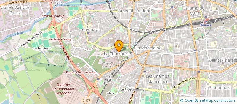 localisation de l'entreprise HM COURROUZE  RENNES