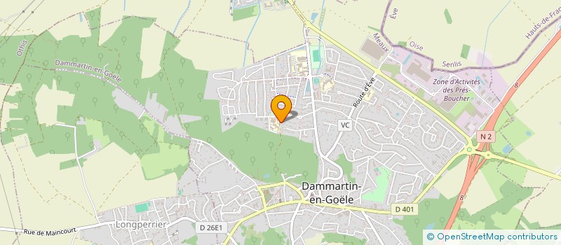 localisation de l'entreprise HM COUVERTURE  DAMMARTIN-EN-GOELE