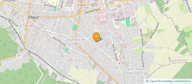 localisation de l'entreprise HM CREARENOV  CAUDEBEC-LES-ELBEUF