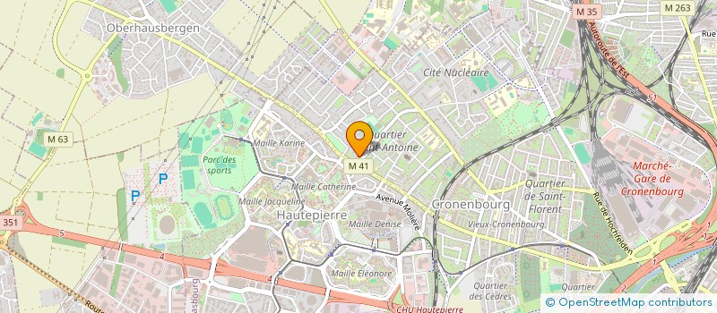 localisation de l'entreprise HM CRECHES à STRASBOURG