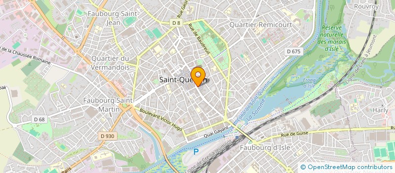 localisation de l'entreprise HM DECO  SAINT-QUENTIN