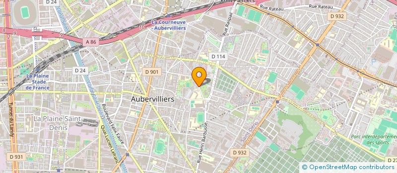 localisation de l'entreprise HM DECO BAT à AUBERVILLIERS