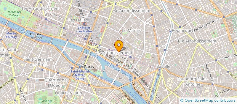 localisation de l'entreprise HM DIST à PARIS