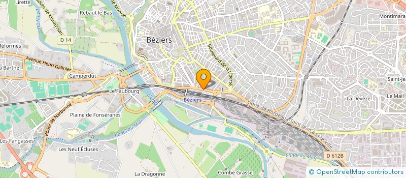 localisation de l'entreprise HM DISTRIBUTION  BEZIERS