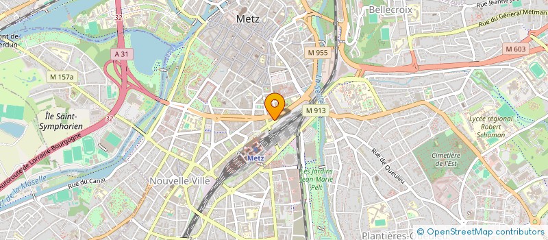 localisation de l'entreprise HM EDITEUR à METZ
