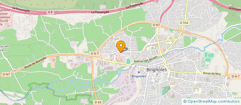 localisation de l'entreprise HM ESPACES VERTS  BRIGNOLES