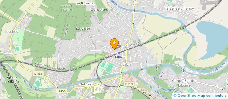 localisation de l'entreprise HM ET AURE RUBEN COMPAGNIE à ESBLY