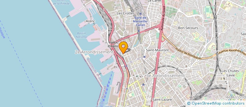 localisation de l'entreprise HM ETANCHEITE à MARSEILLE