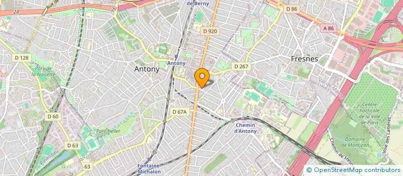 localisation de l'entreprise HM FAMILY à ANTONY