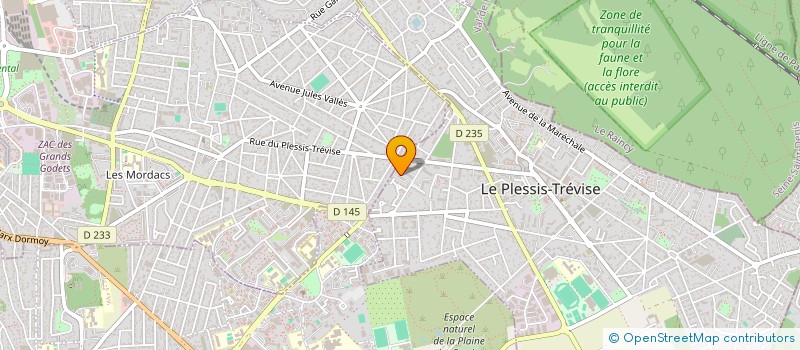 localisation de l'entreprise HM FERMETURE à LE PLESSIS-TREVISE