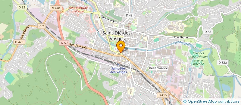 localisation de l'entreprise HM FINANCES à SAINT-DIE-DES-VOSGES