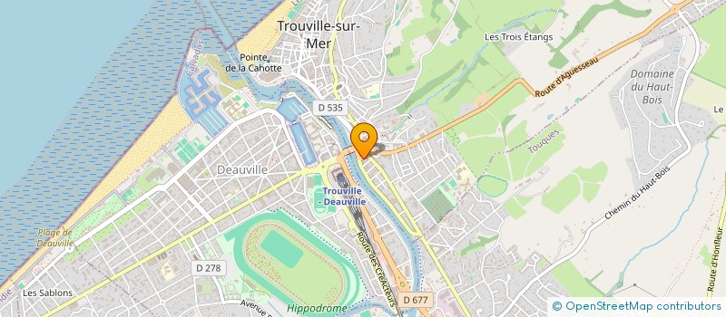 localisation de l'entreprise HM FORMATIONS à TROUVILLE-SUR-MER