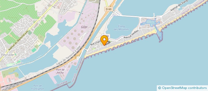 localisation de l'entreprise HM FROID & CLIMATISATION  FRONTIGNAN