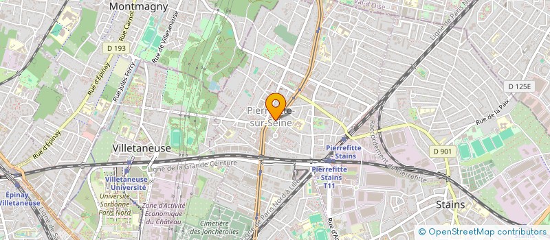 localisation de l'entreprise HM FRUITS à PIERREFITTE-SUR-SEINE