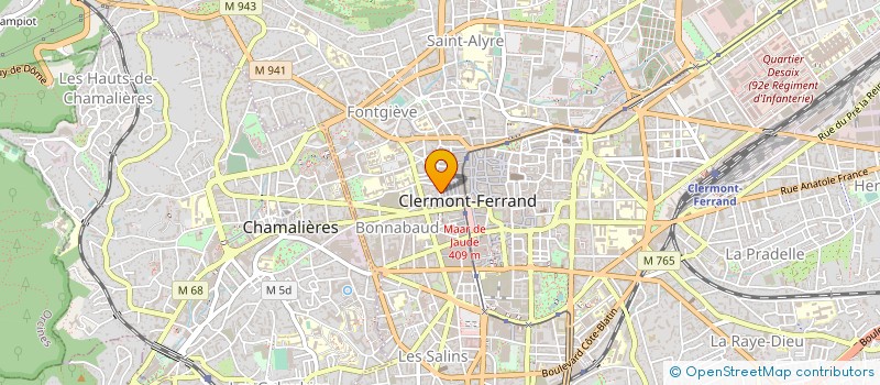 localisation de l'entreprise HM GRAPHIX  CLERMONT-FERRAND