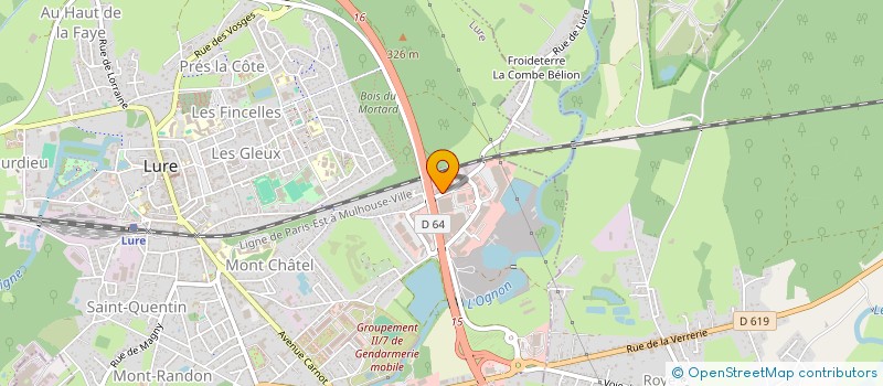 localisation de l'entreprise HM&HC  LURE