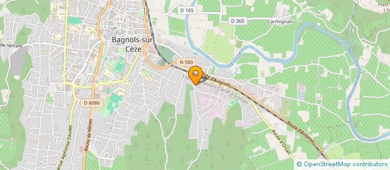 localisation de l'entreprise HM HYDRAU  BAGNOLS-SUR-CEZE